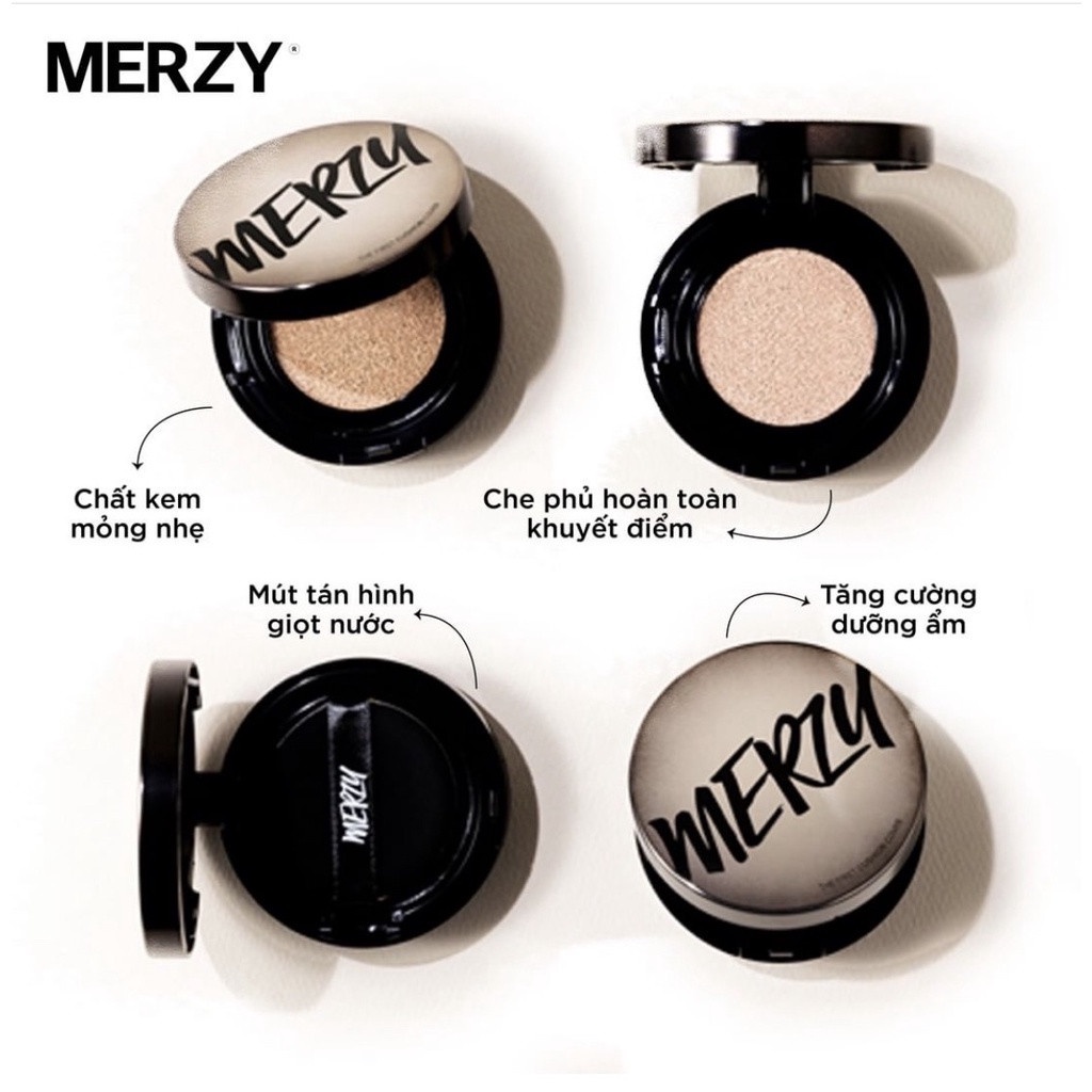 Combo Merzy The First Cushion Cover SPF50+/PA+++ 13g + Merzy Pen Eyeliner 0.5g + Merzy Noir In The Velvet Tint 4.5g