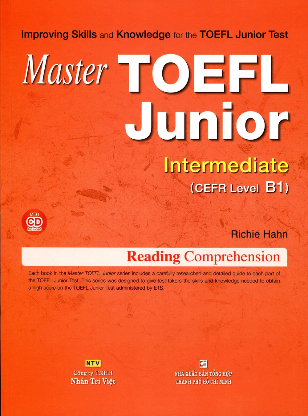 Master Toefl Junior Intermediate: Reading Comprehension (Kèm Cd) - 2019