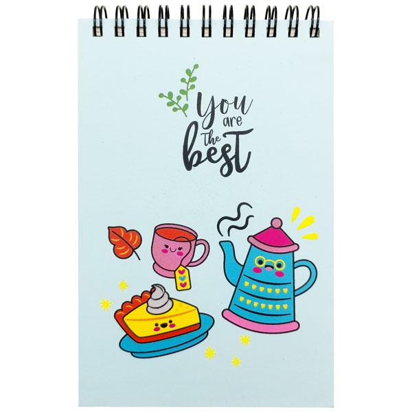 Sổ Lò Xo Teen Không Kẻ Có Chấm 80gsm - You Are The Best - The Sun 02 - Màu Xanh