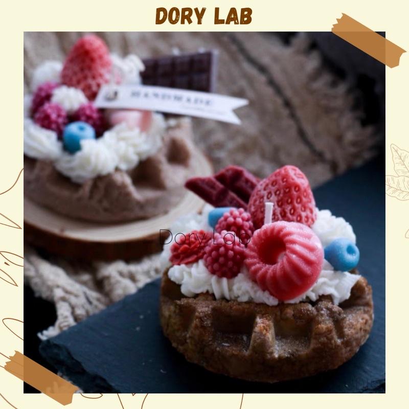 Nến Thơm Bánh Karo Mix Topping Handmade, Phụ Kiện Trang Trí - Dory Lab