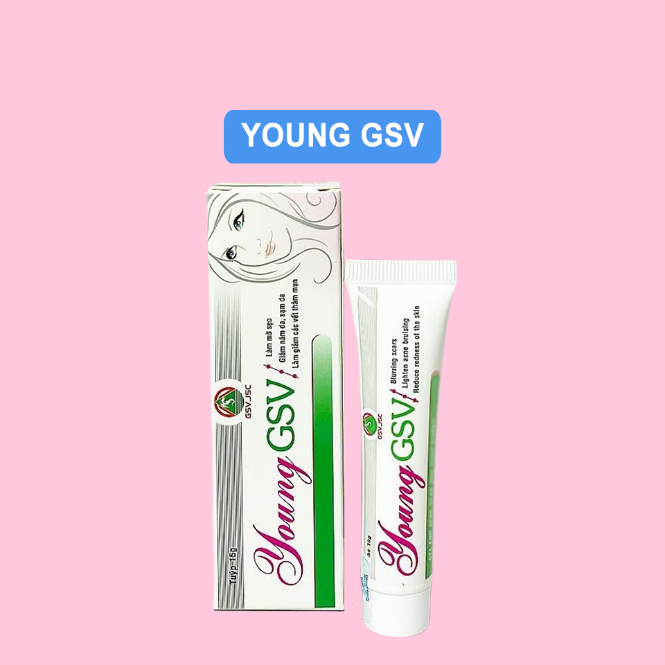 YOUNG GSV 15g - Gel Làm Mờ Sẹo, Ngừa Thâm Mụn, Nám, Sạm Da