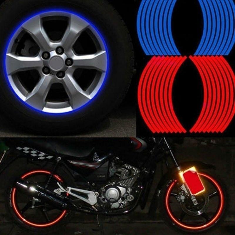 Miếng dán phản quang trang trí bánh xe 14 " 18 " cho xe hơi