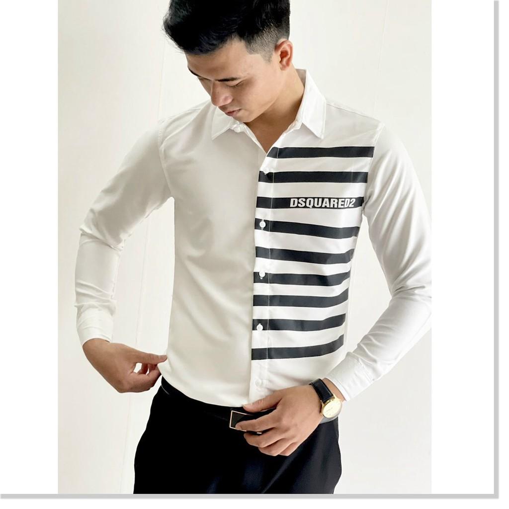 SƠ MI NAM KẺ SỌC 2 MÀU