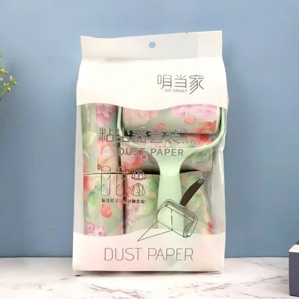 Cây Lăn Bụi Quần Áo Tặng Kèm 6 Lõi Thay Thế - Tiện Lợi Làm Sạch Quần Áo, Ga Giường Hoa Văn - HÀNG CHÍNH HÃNG MINIIN