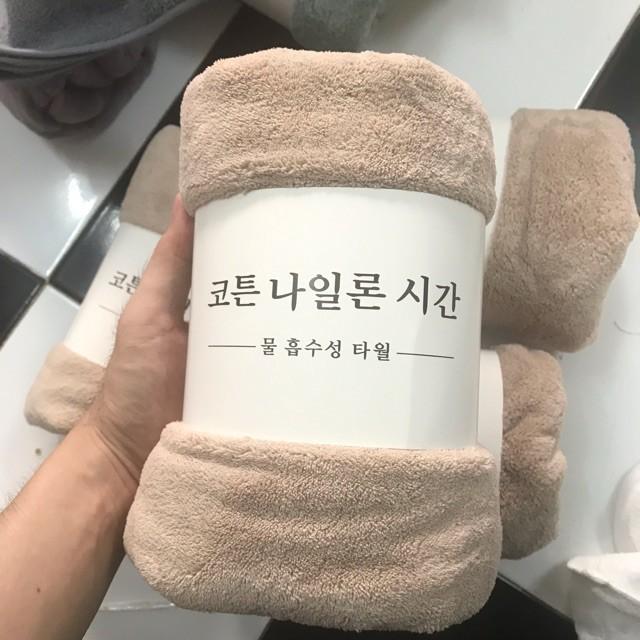 Khăn Tắm hàn quốc siêu mềm mại Khăn tắm vải cotton siêu thấm kháng khuẩn bảo vệ sức khỏe