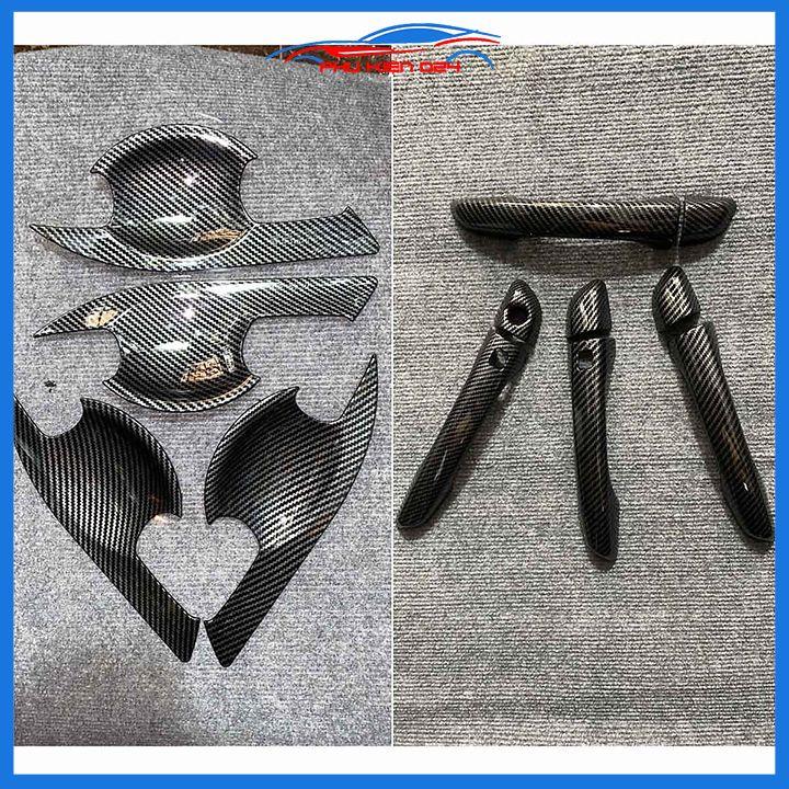 Ốp tay hõm Elantra 2016-2017-2018-2019-2020-2021 vân carbon, mạ crom chống trầy bảo vệ cửa xe ô tô