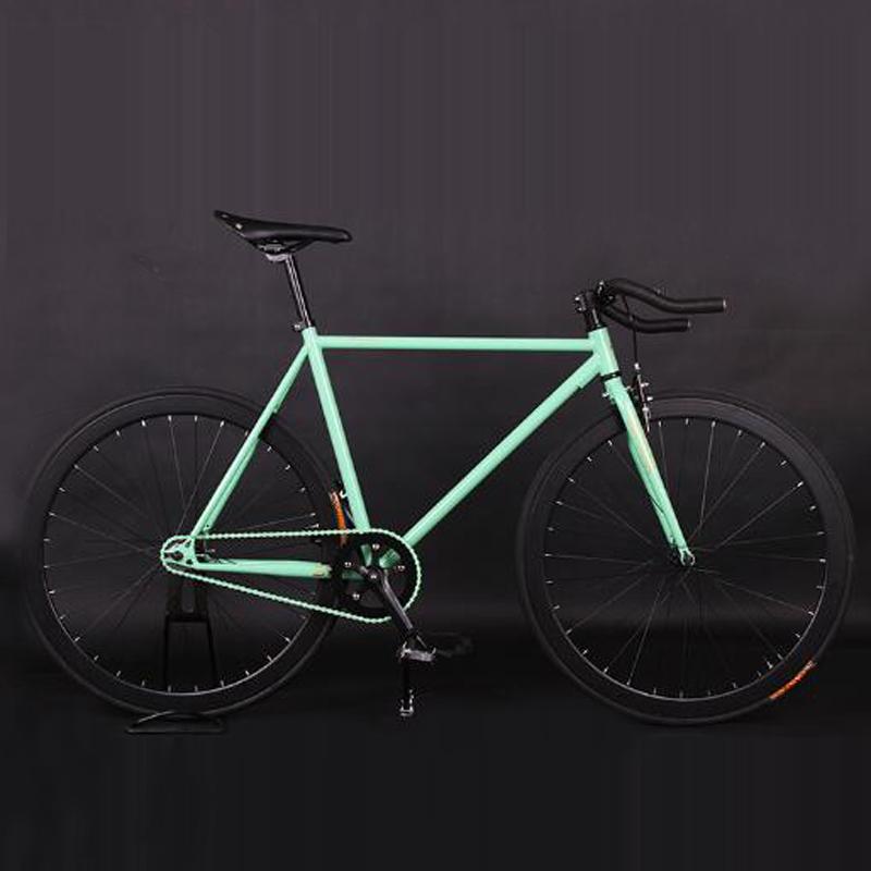 Xe Đạp Fixie Xe Đạp Fixed Gear 52Cm Đi Xe Đạp Xe Đạp Thành Phố Khung Thép Hợp Kim Bánh Xe 40Mm Tốc Độ Đơn Xe Đạp Color: black 2 Size: 46cm