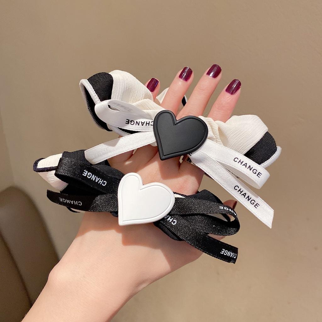 PK774 Bộ sưu tập hoàng gia - Scrunchies, kẹp tóc, nơ buộc tóc tông be, gắn ruy băng và đính đá nhiều lớp sang chảnh