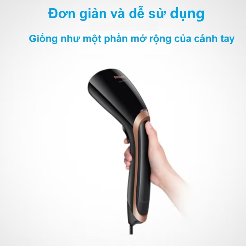 [BẢO HÀNH 24 THÁNG, HÀNG CHÍNH HÃNG] Bàn là, ủi hơi nước dạng cầm tay đa năng, thiết kế nhỏ gọn Thương hiệu Philips Hà Lan GC362/88 - Công suất cao 1300W