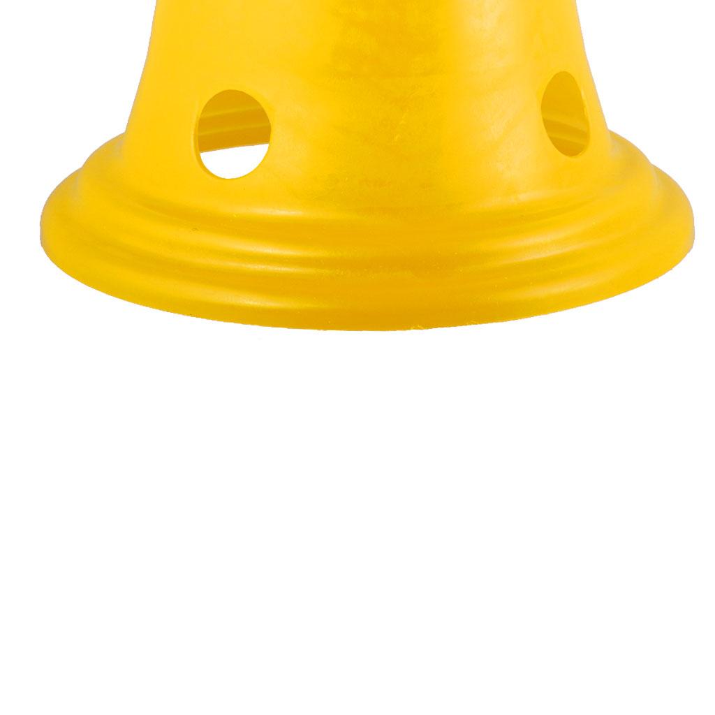 5pcs Sport Soccer Football Training Cone  Safety Cones 30cm Yellow