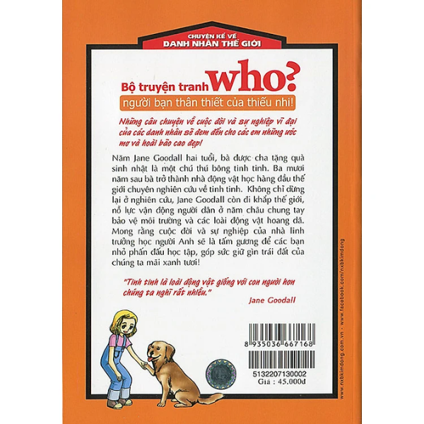 Who? Chuyện Kể Về Danh Nhân Thế Giới: Jane Goodall