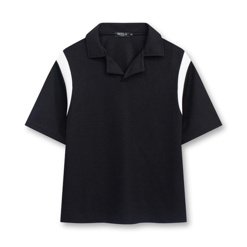 Áo thun polo unisex SEEUL vải tổ ong