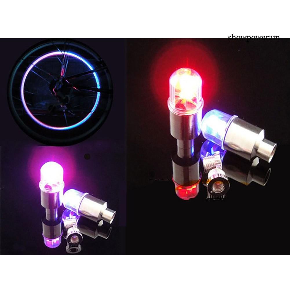 Bộ 2 Bóng Đèn Led Gắn Van Bánh Xe Ô Tô / Mô Tô Nhiều Màu Sắc Tiện Dụng