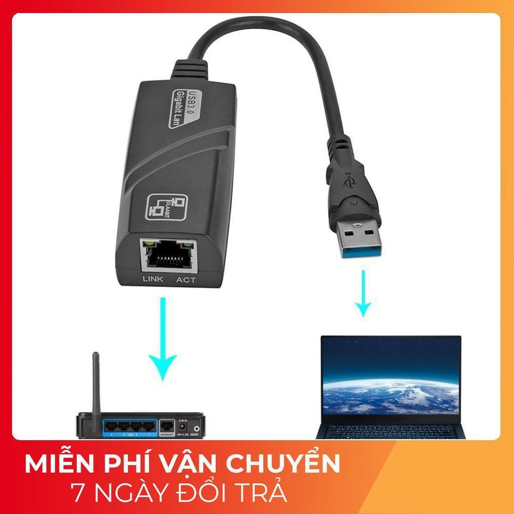 Dây chuyển đổi USB 3.0 sang lan-Đầu cáp chuyển đổi cổng USB 3.0 sang cổng mạng lan RJ45 -PC