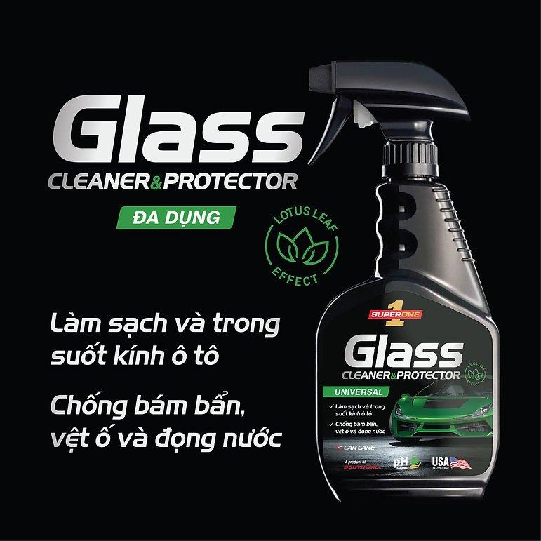 Nước Lau Và Bảo Vệ Kính Super One Glass Cleaner And Protector  – Universal