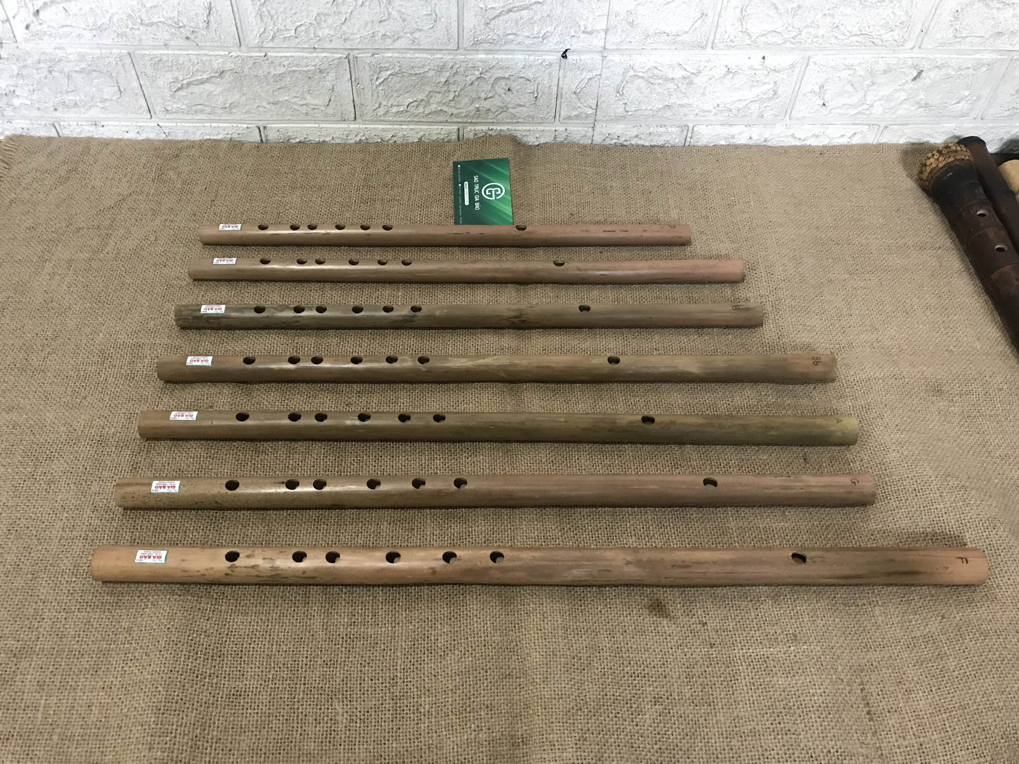 BỘ SÁO 7 CÂY NỨA BẮC CHẤT LƯỢNG BIỂU DIỄN