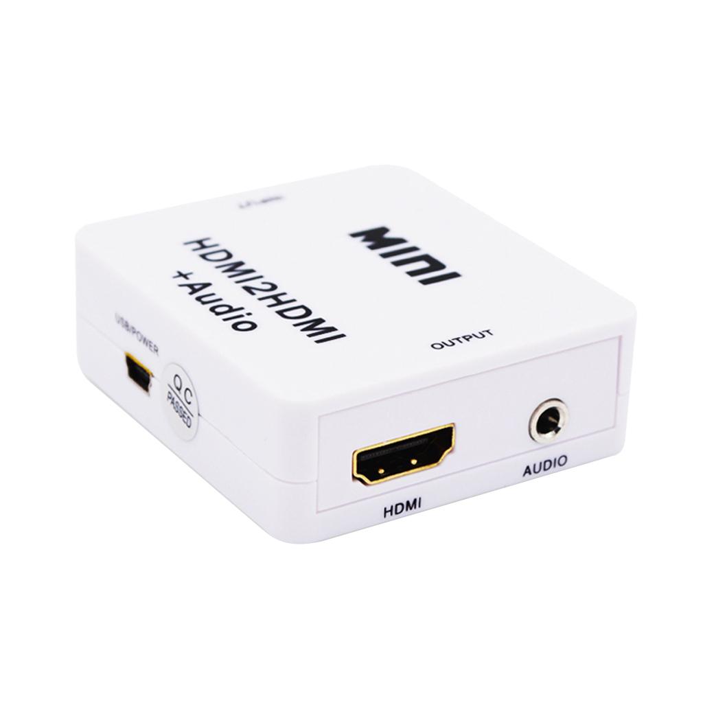 Mini HDMI2HDMI Adapter Support 1080P Full HD Audio Converter For PC Laptop