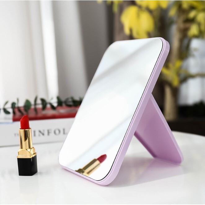 GƯƠNG SOI ĐỂ BÀN HÌNH CHỮ NHẬT XẾP GỌN TIỆN LỢI - GƯƠNG TRANG ĐIỂM NHỎ GỌN THIẾT KẾ SANG TRỌNG