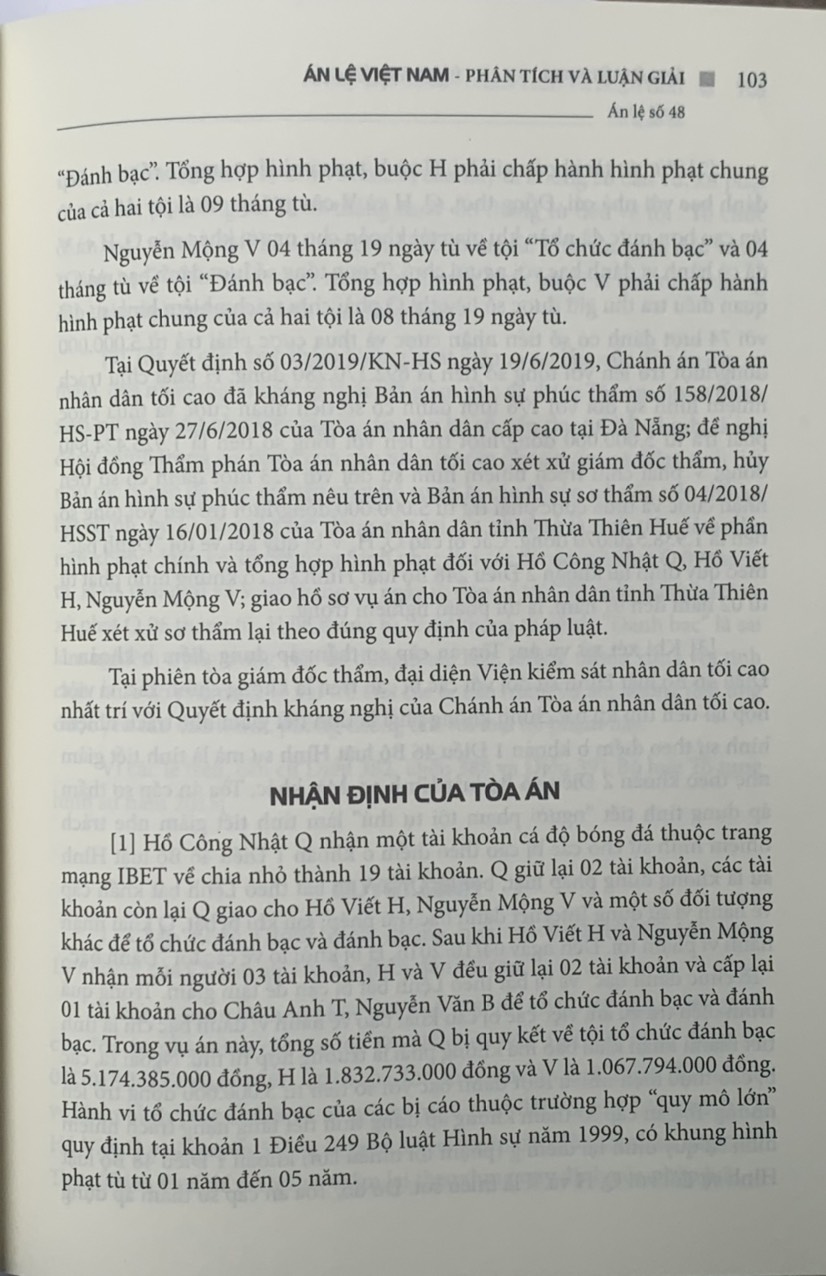 Án lệ Việt Nam - Phân tích và luận giải (Tập 2: từ án lệ 44 đến án lệ 70)