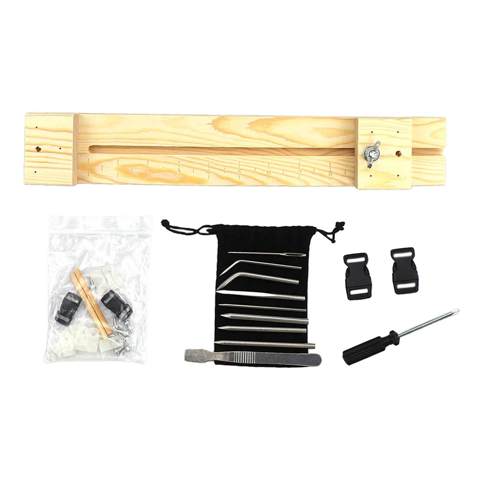 Paracord Jig Bracelet Maker, Adjustable Length, with Buckle, Wristband Maker Paracord Braiding Weaving DIY Crafts Kit