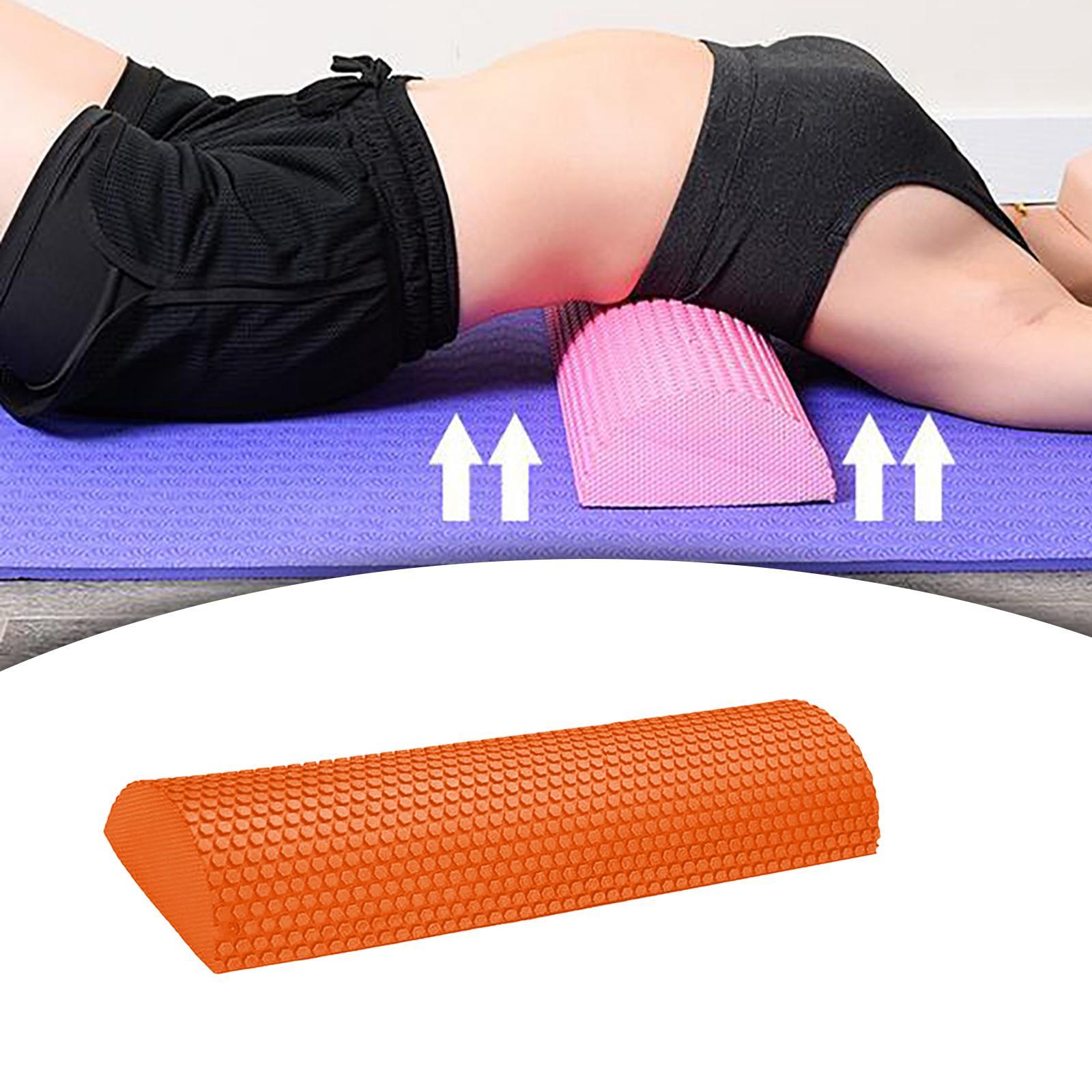 EVA Half Foam Roller High Density for Pliability Back Blue  30cmx7.5cm