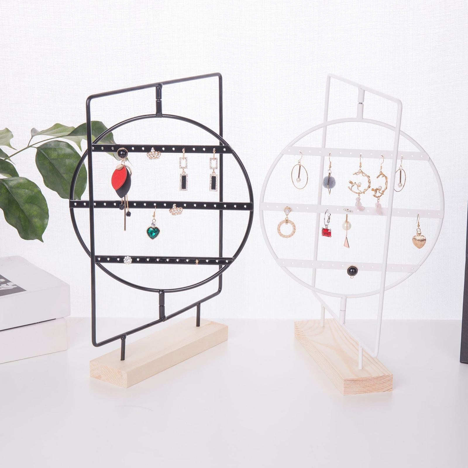 Jewelry Display Stand Earring Holder Organizer Jewelry Storage Rack Tabletop