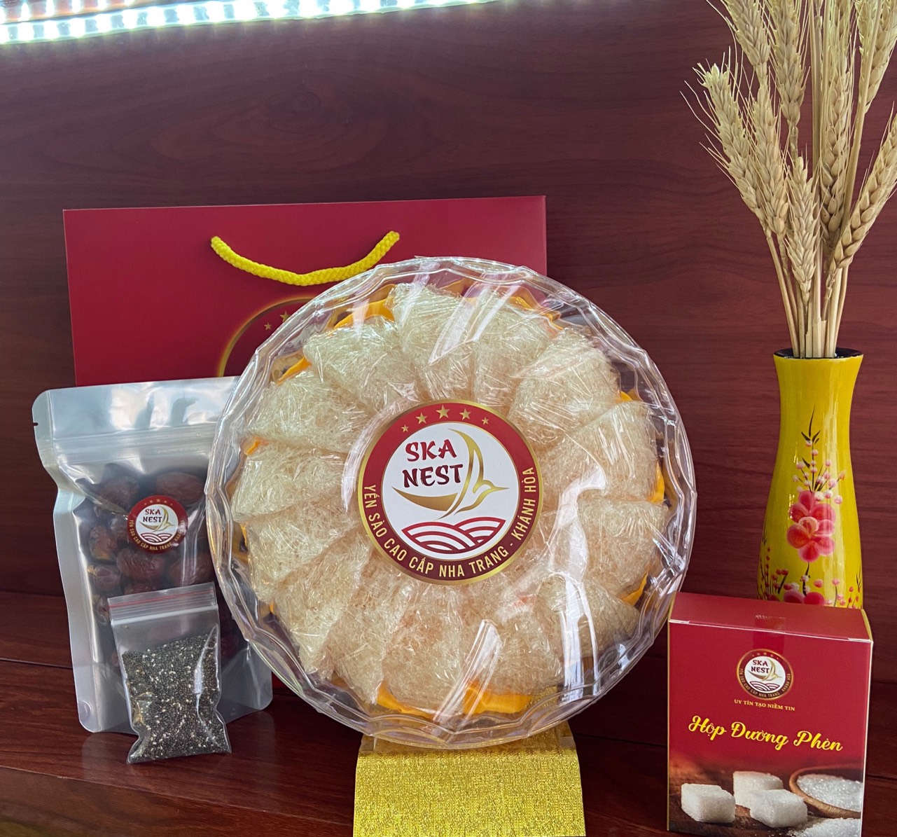 Yến sào tinh chế sợi sơ mướp đặc biệt nguyên chất