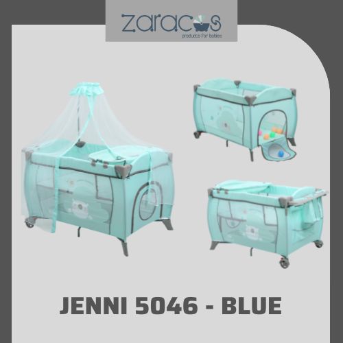 Nôi cũi dù cho bé Zaracos Jenni 5046 Blue – Zaracos Việt Nam