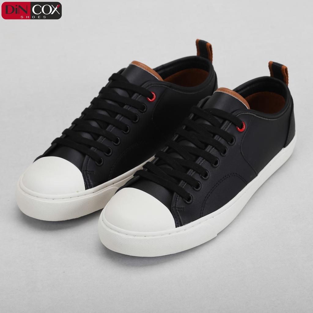 Giày Sneaker Da Nam DINCOX C11 Trẻ Trung, Năng Động Blackshiny