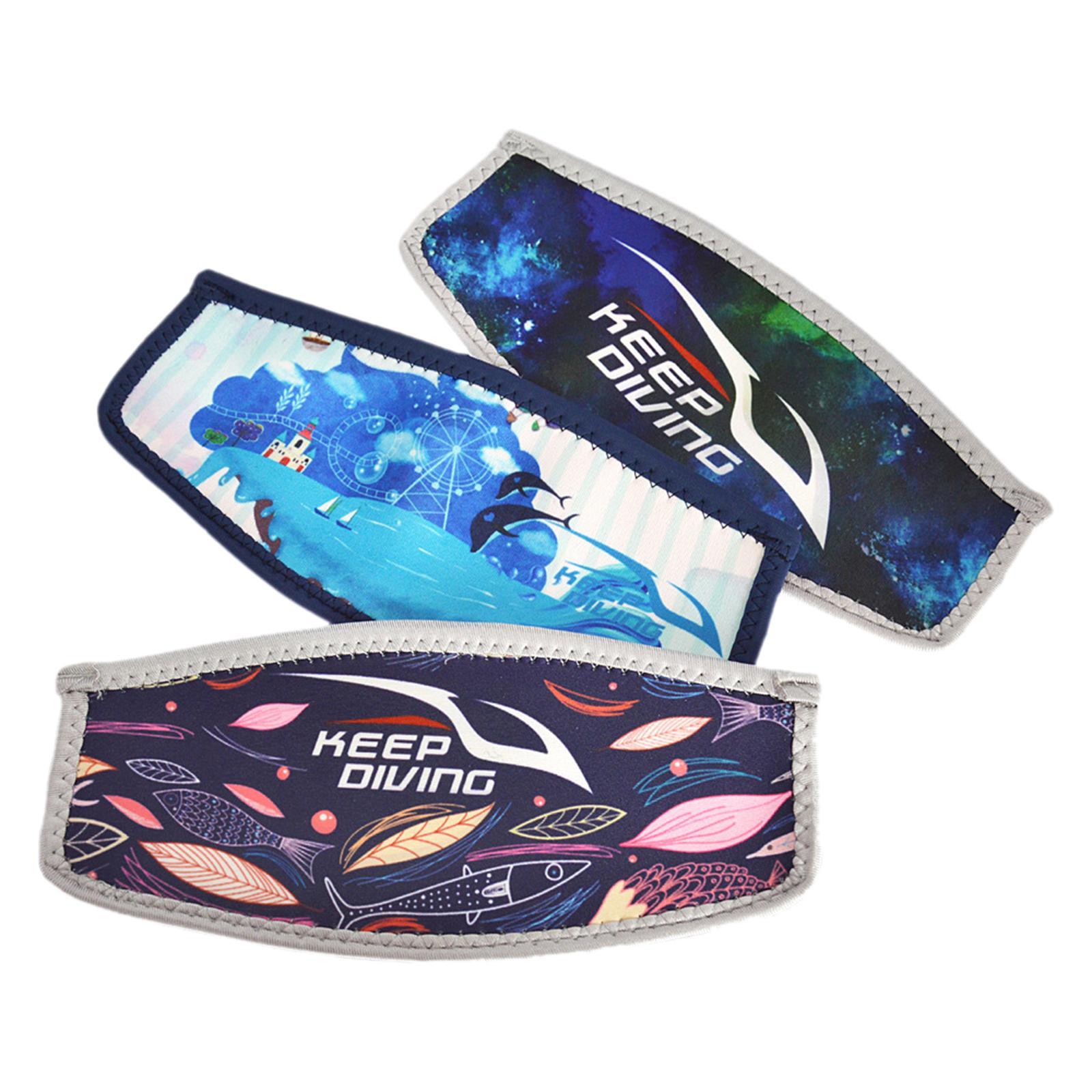 2xReplacement Padded Mask Strap Cover Scuba Diving Free Dive Pink