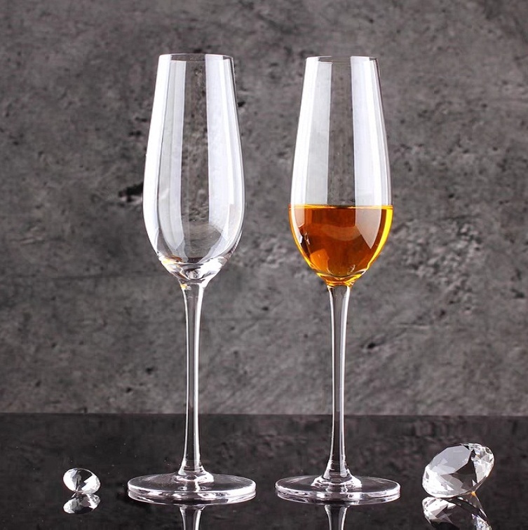 Bộ 6 Ly uong ruou vang sâm panh, ly cốc uống ruou vang 165ML, wine glass