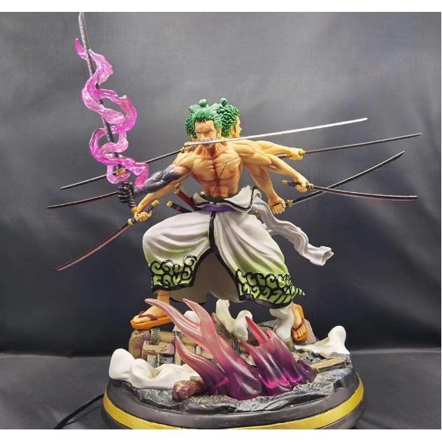 Mô hình Zoro Asura 3 đầu 6 tay có Led 31cm - One piece