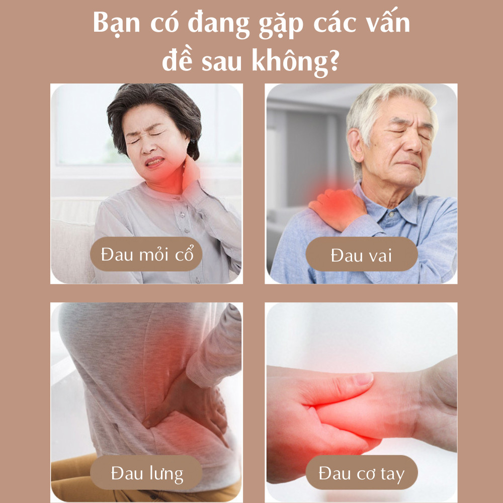 Máy massage toàn thân CTFAST R12: Đai mát xa toàn thân nhiệt hồng ngoại 3D mô phỏng bàn tay con người - Chuyên sâu giảm đau cổ, vai, gáy, lưng..Dễ dàng sử dụng tại nhà, văn phòng, ô tô - Tặng kèm túi đựng cao cấp