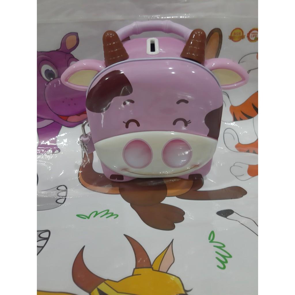 Đồ chơi Ống đựng tiền tiết kiệm dễ thương hình bò sữa