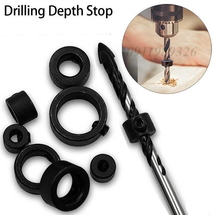 Bộ 8 vòng giới hạn mũi khoan - vòng chặn mũi khoan điều chỉnh độ sâu lỗ khoan hàng công ty