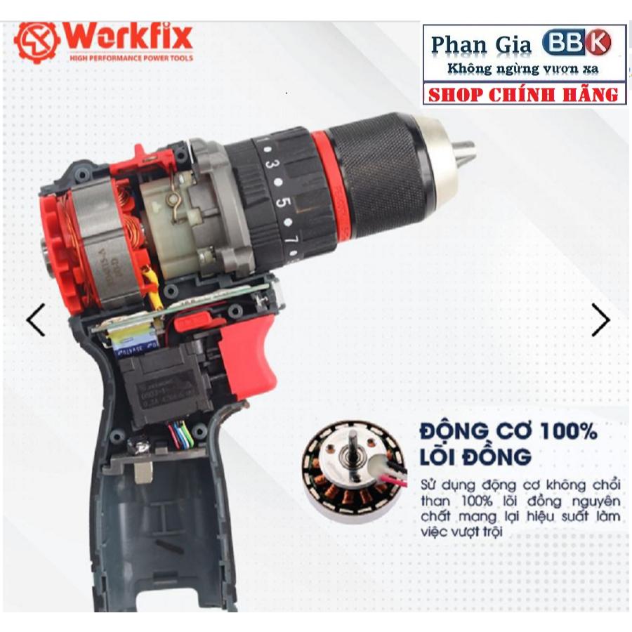 Máy khoan pin WORKFIX 16.8-Pin 4 cell-3 chức năng- Đầu kẹp 13mm- Sản phẩm bảo hành chính hãƞg