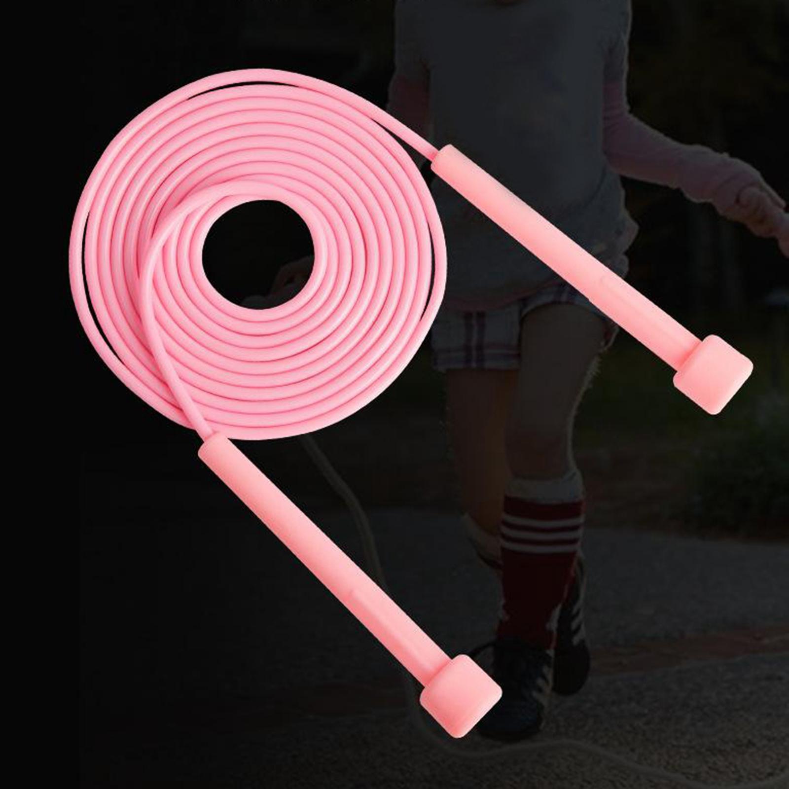 Jump Rope Gym Training Exercise Skipping Boxing Ropes 9' Adult - Pink