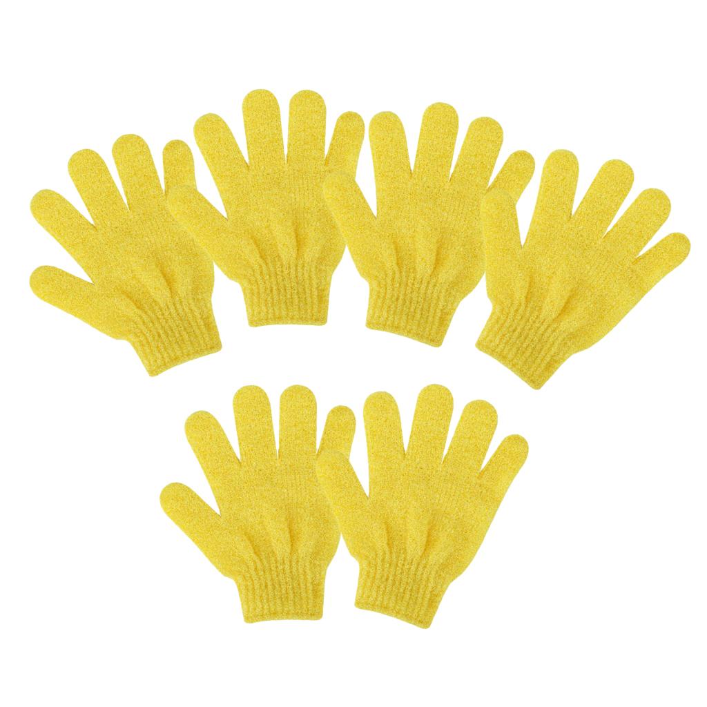 6 Miếng Tẩy Tế Bào Chết Toàn Thân Găng Tay Tắm Bath Massage Spa Mitts