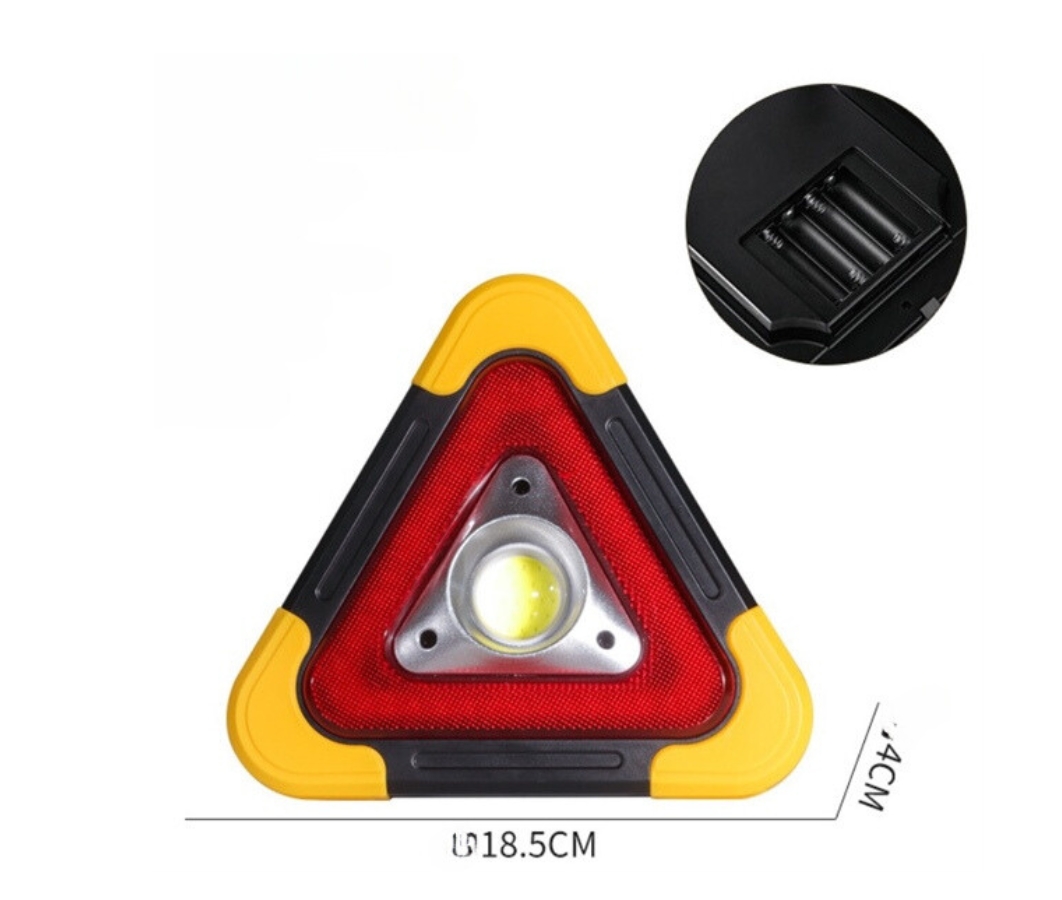 Đèn LED Cảnh Báo Nguy Hiểm Đa Năng Hình Tam Giác Kiêm Pin Sạc Dự Phòng Cho Ô Tô Xe Hơi