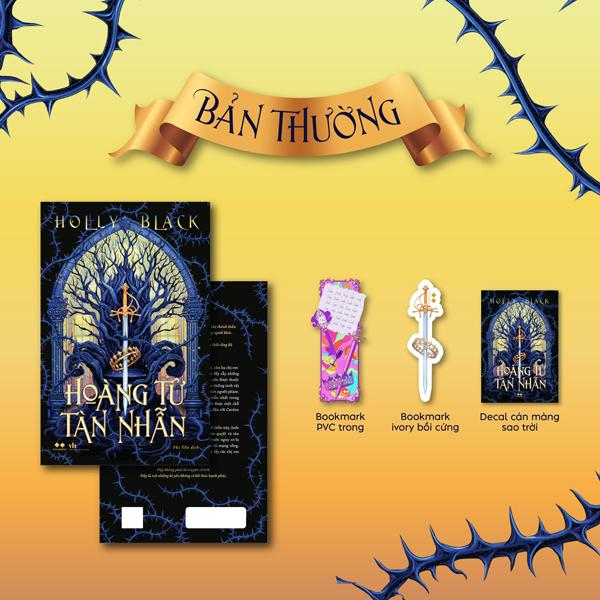 Sách - Hoàng Tử Tàn Nhẫn - Tặng Kèm Bookmark Ivory Bồi Cứng + Bookmark PVC Trong + Decal Cán Màng Sao Trời