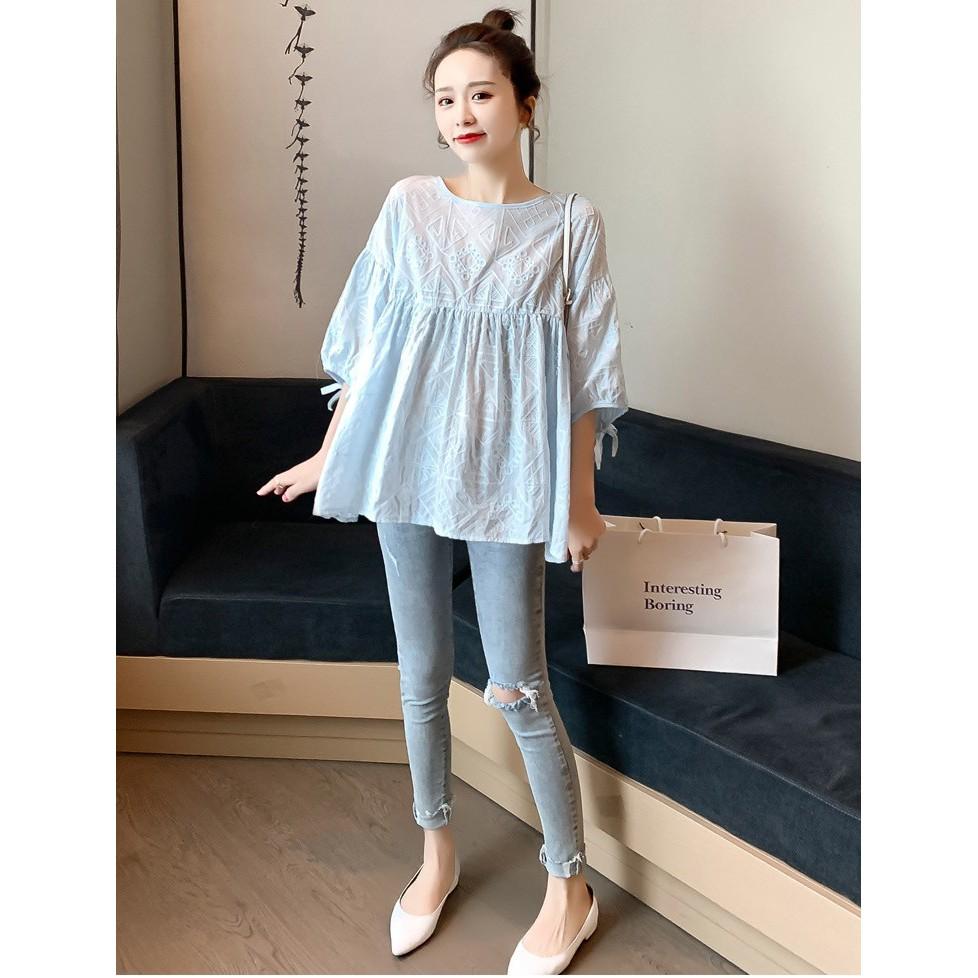 Áo Bầu Xinh Sơ Mi Bầu Xinh Ab2312