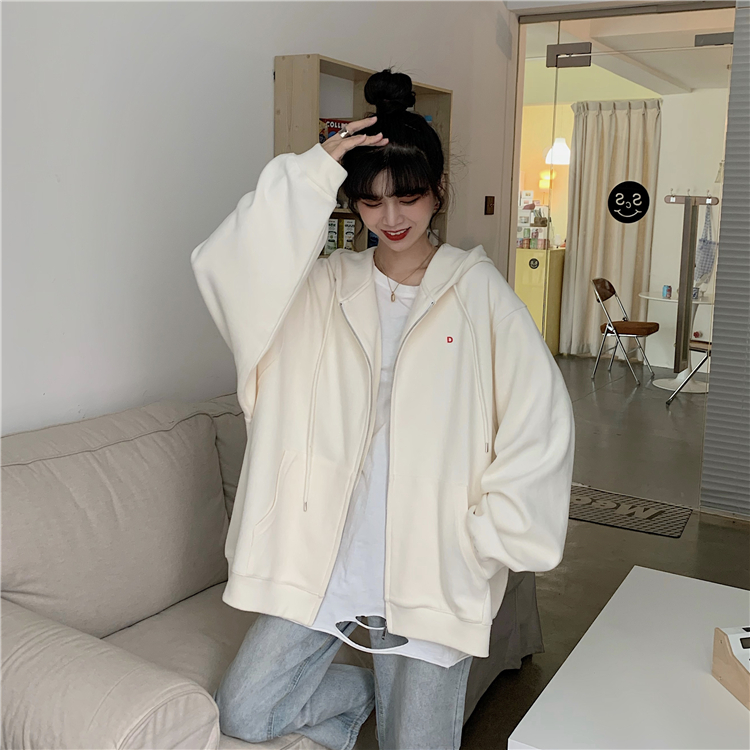 ÁO KHOÁC HOODIE FORM RỘNG KHÓA KÉO NỈ UNISEX