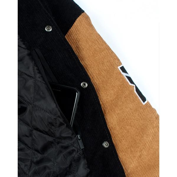 ÁO KHOÁC OVERSIZED BLACK/ BUFF ESSENTIAL VARSITY VER 2 BY XFIRE VIETNAM