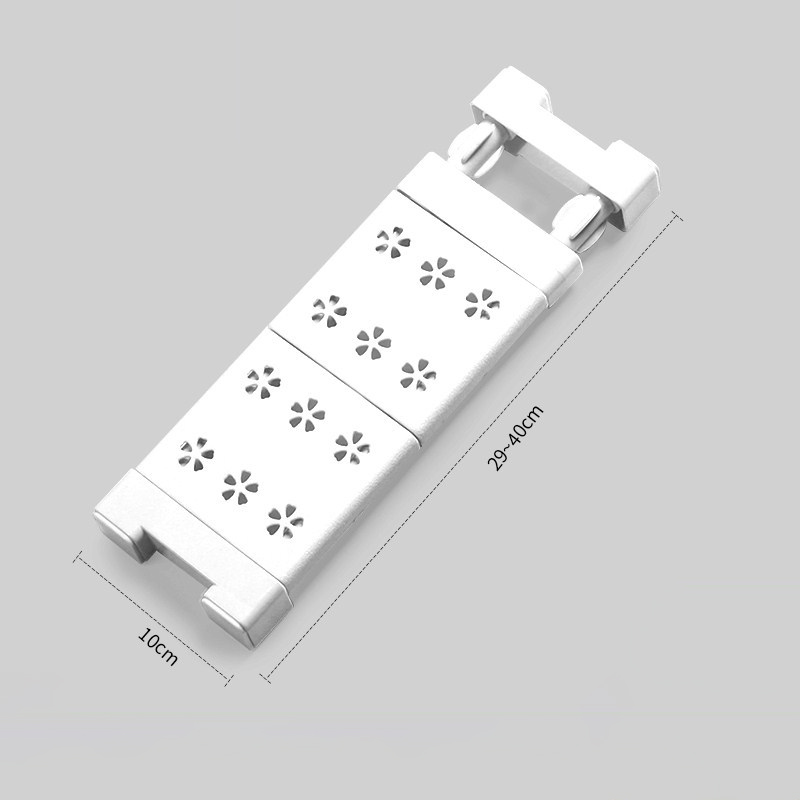 Kệ Chia Ngăn Đa Năng Không Cần Khoan Vít, Rộng Cố Định 10cm Màu Trắng