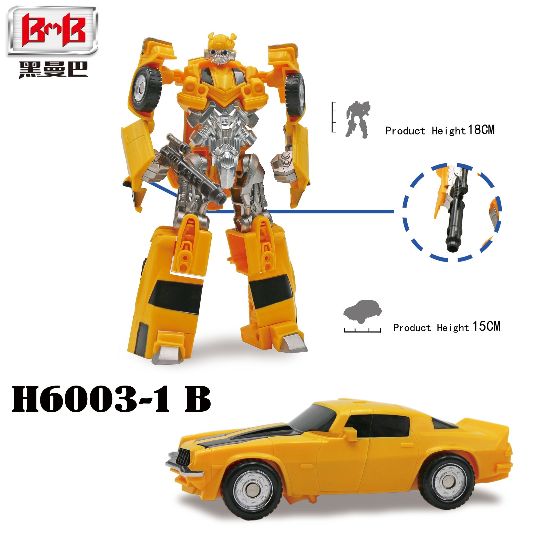 Đồ chơi xe biến hình Robot Deformation BMB H6003 – Mechanical Alliance