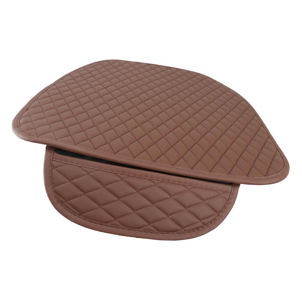 Pack Of 2 Universal Cover Cushion Pad Mat Breathable Interior Brown