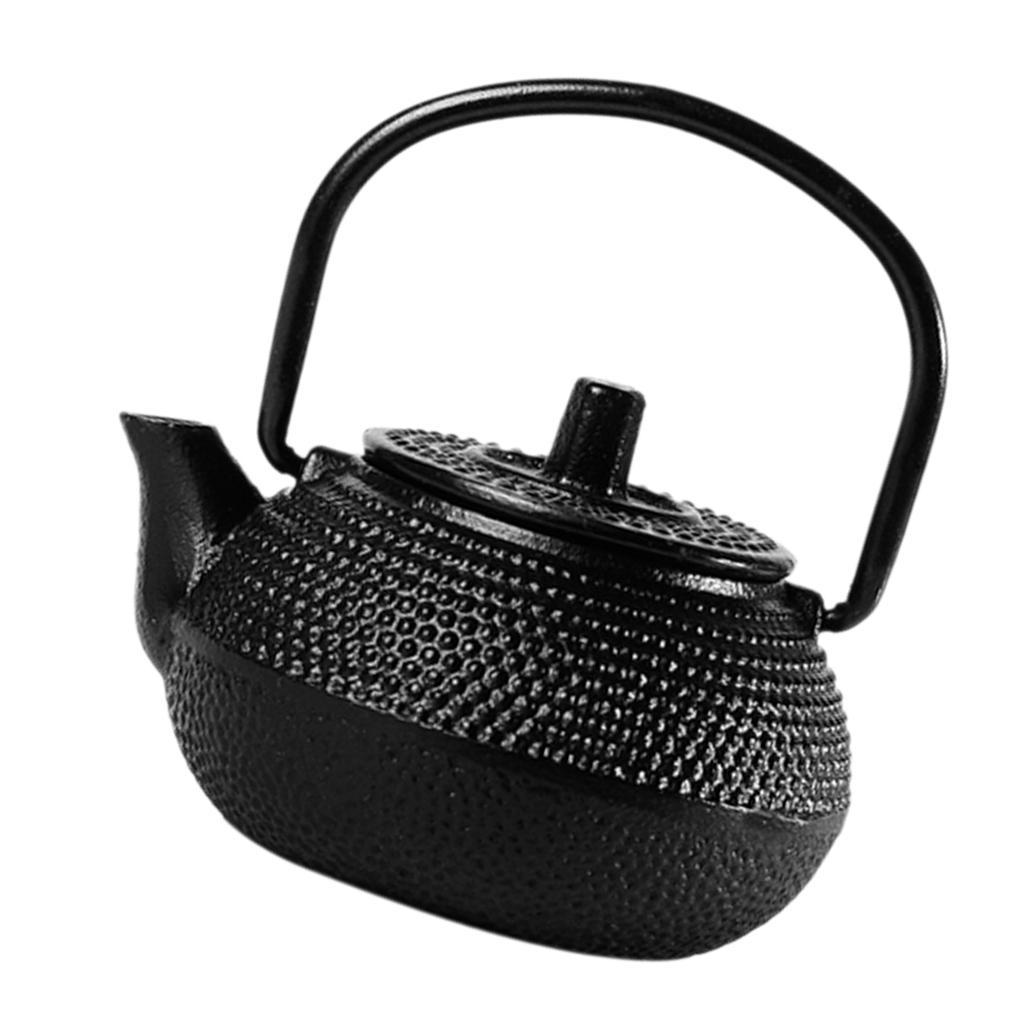 2 pieces Japanese Style Cast Iron Kettle Tetsubin Teapot Mini Tea Pot 50ml