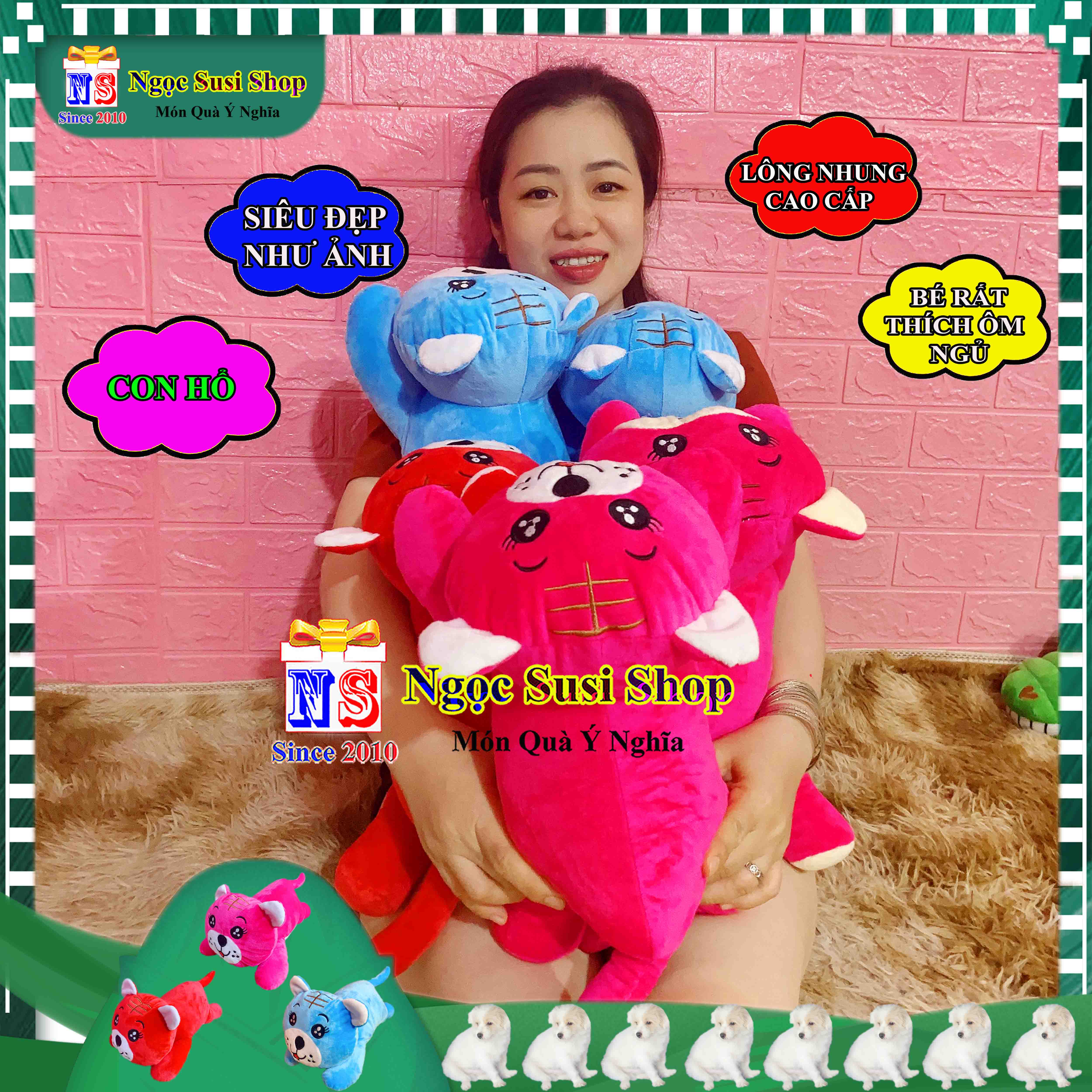 GẤU BÔNG CON CỌP CON HỔ CHO BÉ RẤT THÍCH SIÊU CƯNG - THÚ BÔNG HÌNH CON HỔ HÀNG ĐỘC - GIAO NGẪU NHIÊN MÀU