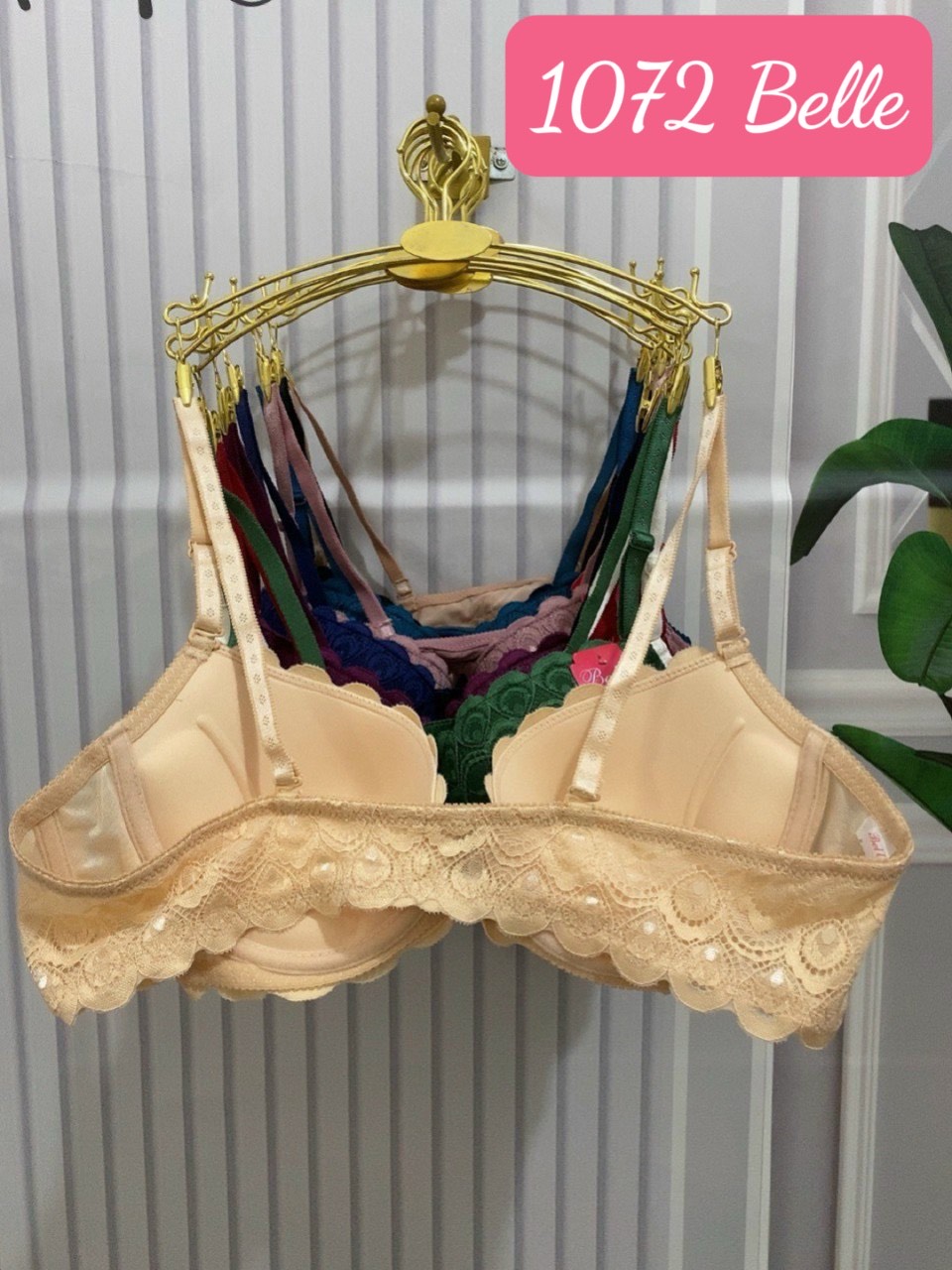 Áo Lót Nữ Mút Mỏng Ren Có Gọng Cài Trước Belle 1072 – Gợi Cảm, Tôn Dáng