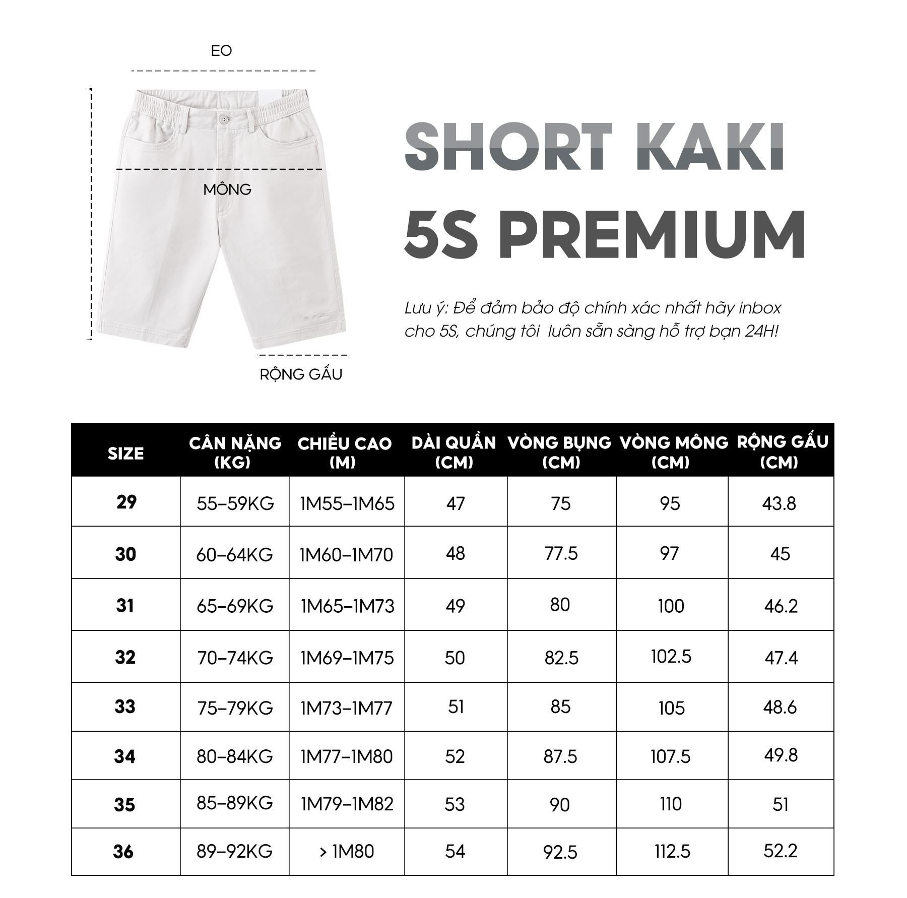 Quần Short Kaki Nam 5S, Chất Liệu Cotton Cao Cấp, Mềm Mịn, Cạp Cúc Cài Phối Chun Co Giãn Thoải Mái (QSK23011)